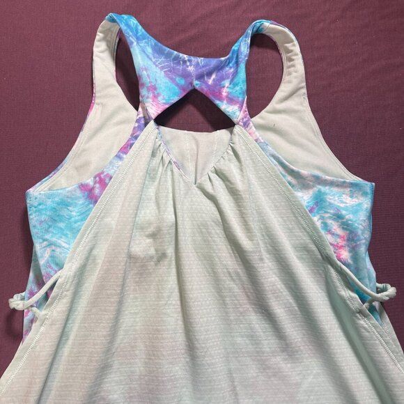 Ivivva (Lululemon) Girl’s Athletic Tank Top in Mint/Blue/Purple- size 14 - Picture 5 of 8
